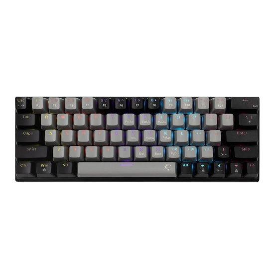 Tipkovnica WHITE SHARK GK-002711V2 Wakizashi-2, RGB, crveni switch, mehanička, US/HR, sivo-crna