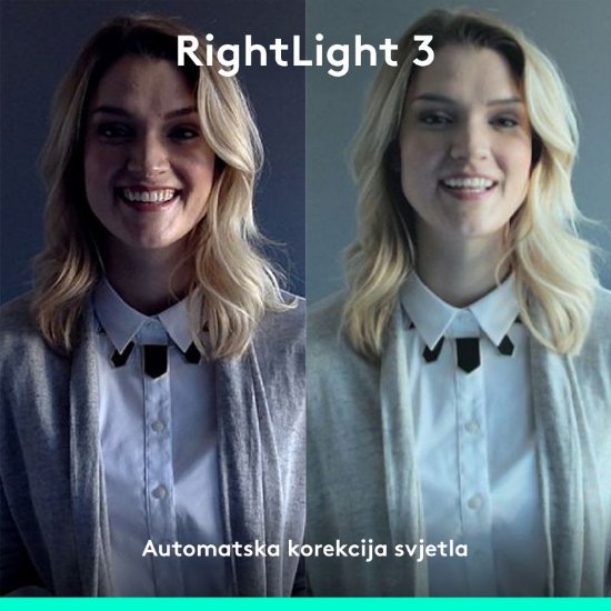 Web kamera LOGITECH Brio 4K, 4K UHD, USB-A/USB-C, crna