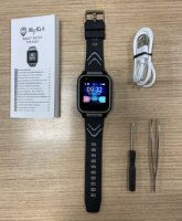 RABLJENI - Dječji pametni sat MYKI 4, 4G video pozivi, praćenje lokacije, vodootporan, crno-sivi