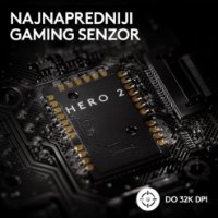 Miš LOGITECH Pro X Superlight 2, bežični, optički, 32000dpi, bijeli, USB