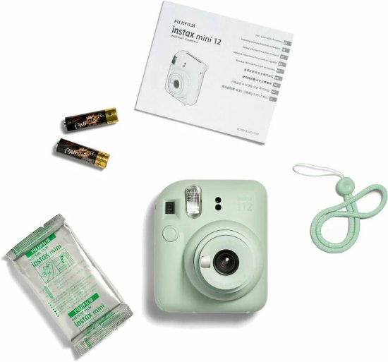 FUJIFILM instant fotoaparat Instax Mini 12, mint green