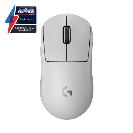 Miš LOGITECH Pro X Superlight 2, bežični, optički, 32000dpi, bijeli, USB