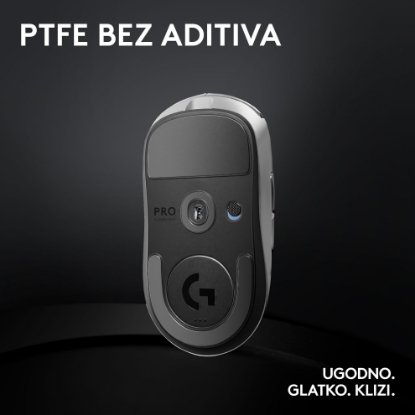Miš LOGITECH Pro X Superlight 2, bežični, optički, 32000dpi, bijeli, USB