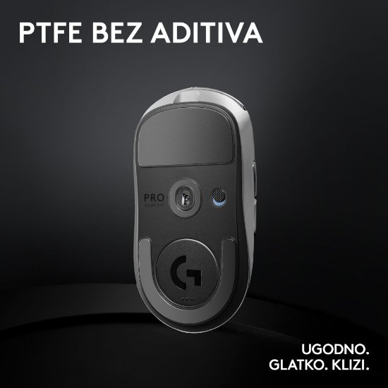 Miš LOGITECH Pro X Superlight 2, bežični, optički, 32000dpi, bijeli, USB