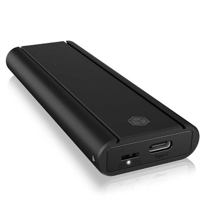Eksterno kućište ICY BOX IB-1807MT-C31, aluminijsko kućište, crno, M.2 NVMe SSD - USB-C/USB-A