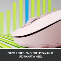 Miš LOGITECH M650, bežični, optički, 4000dpi, USB, BT, rozi