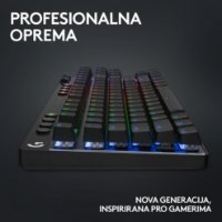 Tipkovnica LOGITECH G Pro X TKL LIGHTSPEED, mehanička, bežična, RGB, crna