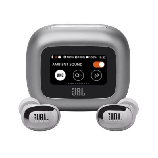 Slušalice JBL Live Buds 3, bežične, Bluetooth, ANC, in-ear, srebrne