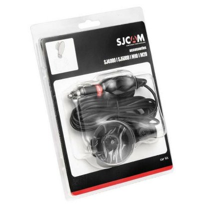 Dodatak za kamere CELLULARLINE, auto držač sa punjačem za SJCam, crni