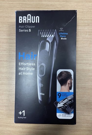 OPEN BOX - Aparat za šišanje BRAUN HC5310, 2 nastavka, 9 duljina, crni