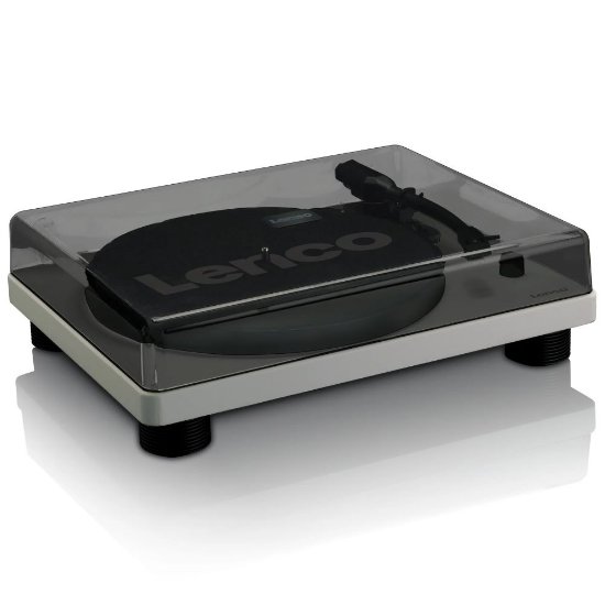 Gramofon LENCO LS-50GY, sa zvučnicima, sivi