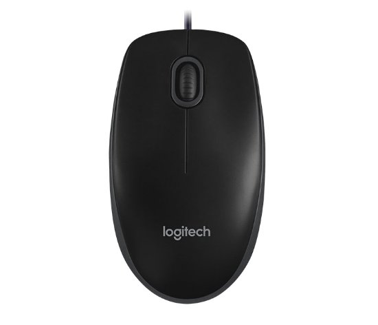Miš LOGITECH B100, optički, žični, 1000dpi, crni