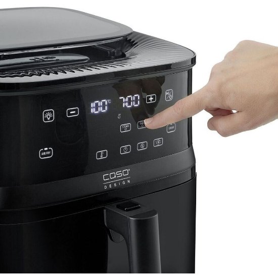 Friteza na vrući zrak CASO DESIGN AirFry & Steam 700, 1700W, 7 l, crna