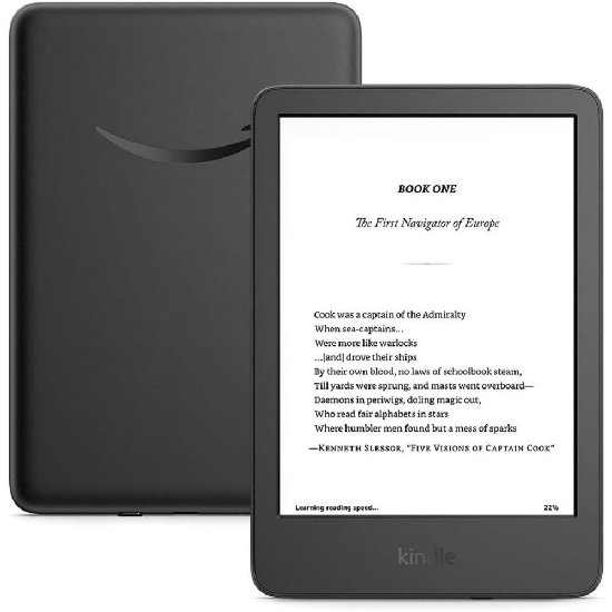 E-Book Reader AMAZON Kindle Paperwhite, 11.gen, no Ad, 7", 16GB, Bluetooth, crni