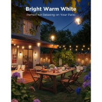 Nizna svjetla GOVEE RGBICW Outdoor String Lights, 14,63M