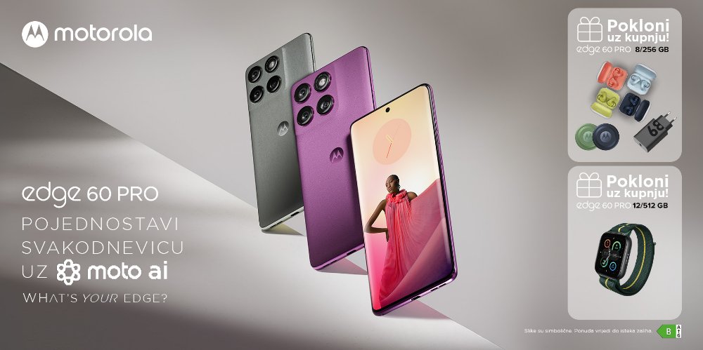 Prikažite detalje za Kupi Motorolu Edge 60 Pro i pokupi brdo poklona!