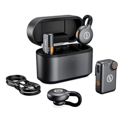 Mikrofon HOLLYLAND Lark M2S Combo, crni