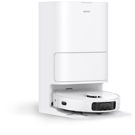 Robotski usisavač MOVA E40 Ultra, stanica za samopražnjenje, bijeli