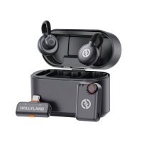 Mikrofon HOLLYLAND Lark M2S Combo, crni