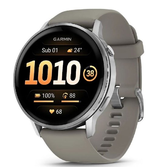 Pametni sat GARMIN Venu 4, 45mm, GPS, multisport, sivi