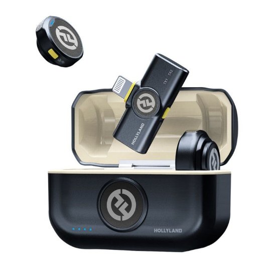 Mikrofon HOLLYLAND Lark M2 Mobile Lightning Duo, sivi