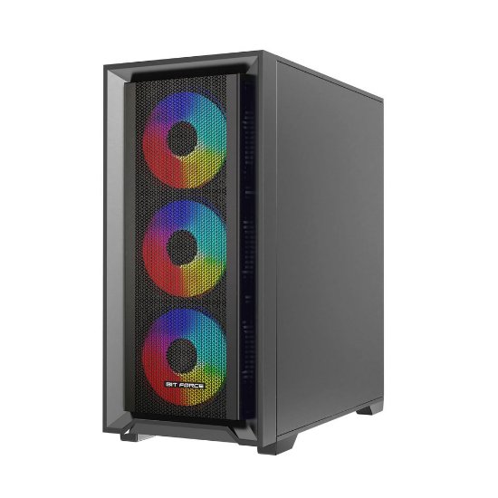 Kućište BIT FORCE VOLTRON ARGB-4, MIDI, ATX, RGB, crno, window, bez napajanja