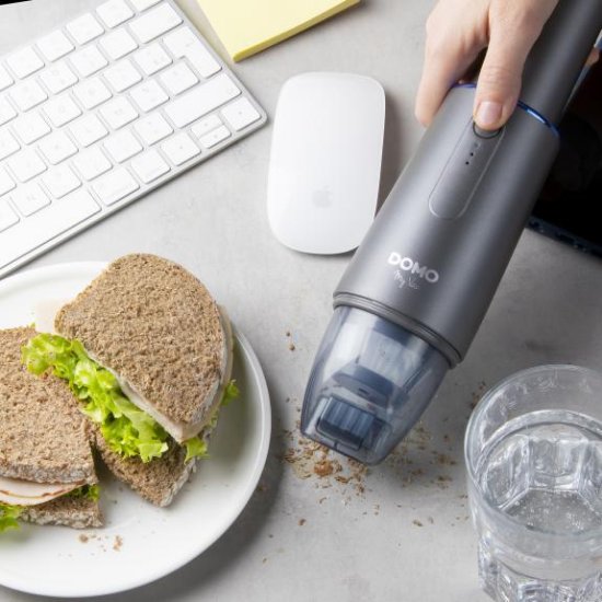 Usisavač DOMO DO238S, ručni, bežičan, 7,2 V, sivi