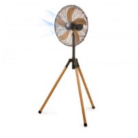 Ventilator DOMO DO8146, samostojeći, 45 cm, 5 lopatica, crni+ drvo