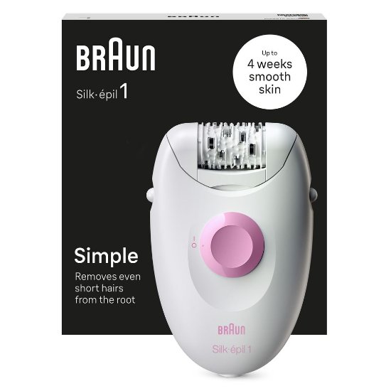 Epilator BRAUN SE 1-000 Silk-epil, bijeli