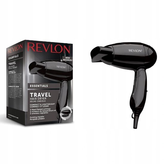 Sušilo za kosu REVLON RVDR5305E, 1200W, putno i sklopivo, crno