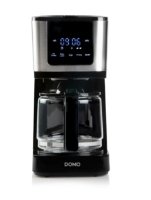 Aparat za kavu DOMO DO733K + putna šalica, 900 W, 1.25 L, filter kava, do 10 šalica, crna