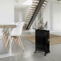 Radijator DOMO DO7327R, 2000 W, 9 članaka, do 45 m3, crni