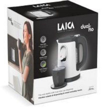 Kuhalo za vodu LAICA Dual Flo, 1,5 l, bijelo
