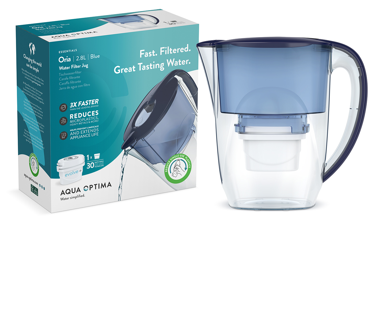 Vrč za filtriranje vode AQUA OPTIMA Oria + Filt | Links