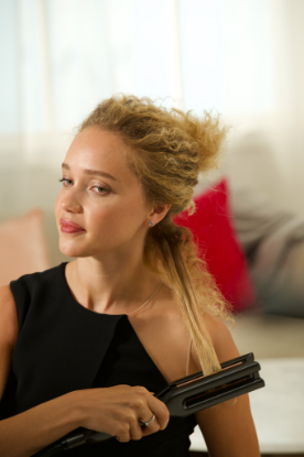 Pegla za kosu REVLON, dvostruka, crna