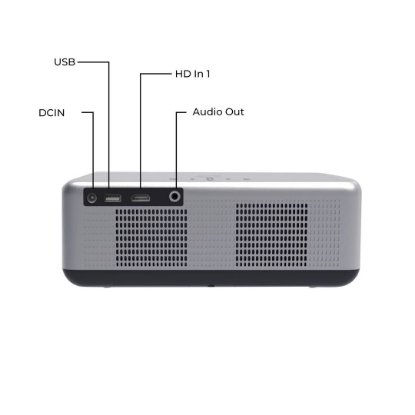 Projektor LCD, VANKYO Performance V700G, 1920x1080, 400 ANSI Lumena, Google TV, bijeli, projekcijsko platno 100"