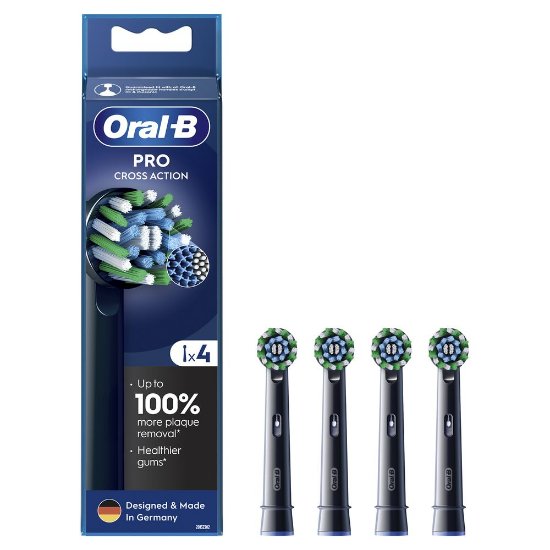 Zamjenske glave četkice za zube ORAL-B EB 50-4 Cross Action Black
