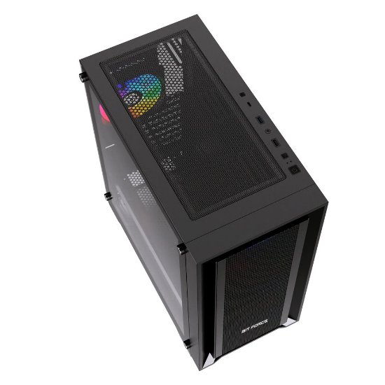 Kućište BIT FORCE VOLTRON ARGB-4, MIDI, ATX, RGB, crno, window, bez napajanja