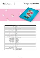 Kuhinjska vaga TESLA KS100BL, digitalna, 5 kg, plava