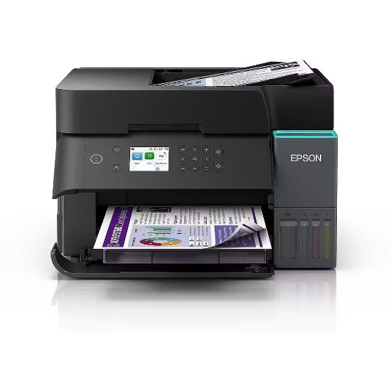 Multifunkcijski printer EPSON EcoTank L6370, printer/scanner/copy, 4800 x 1200, USB, LAN, WiFi, crni