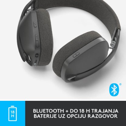 Slušalice LOGITECH Zone Vibe 100, bežične, BT, crne