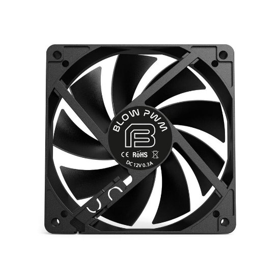 Ventilator BIT FORCE BLOW PWM, 120mm, 2000 okr/min, crni