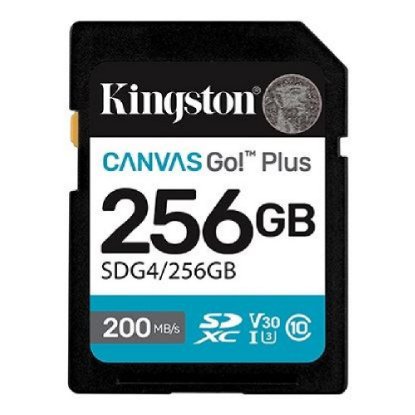 Memorijska kartica KINGSTON Canvas Go Plus SDG4/256GB, SDXC 256GB, Class 10 UHS-I