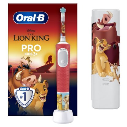 Električna četkica za zube ORAL-B PRO Kids 3+, Lion King, putna torbica