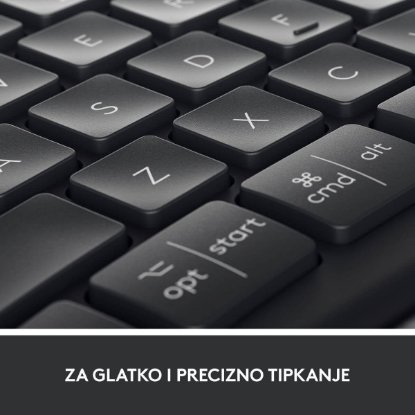 Tipkovnica LOGITECH Ergo K860, ergonomska, bežična, crna