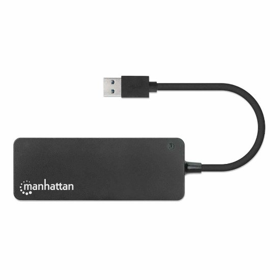 USB HUB MANHATTAN, 7-portni USB 3.2 Gen1, crni