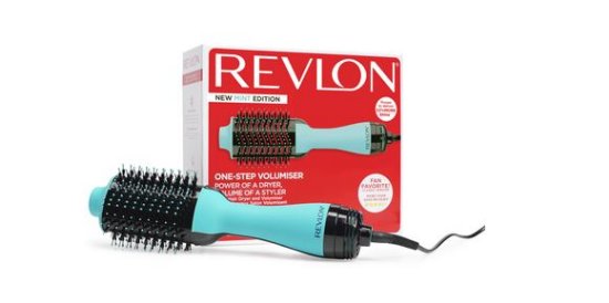 Četka za kosu REVLON Salon 2u1, sušenje i povećanje volumena kose, mint