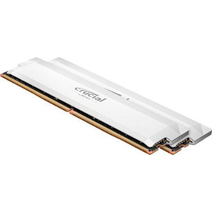 Memorija PC-51200, 32GB, CRUCIAL Pro OC White CP2K16G64C38U5W, DDR5 6400MHz, kit 2x16GB