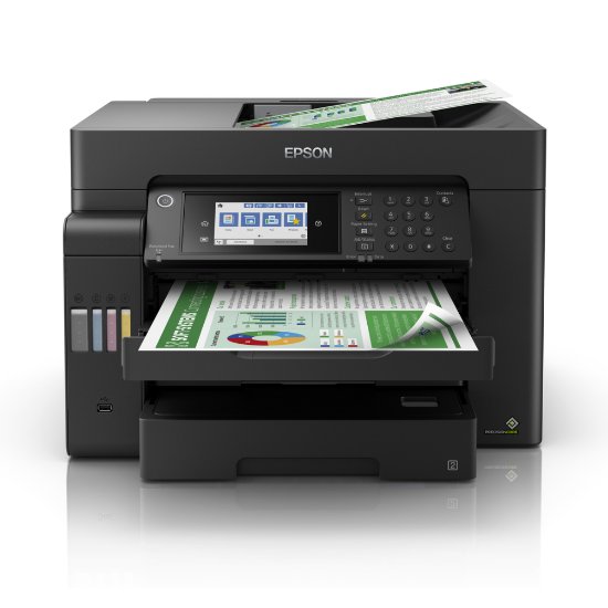 Multifunkcijski printer EPSON EcoTank L15150, printer/scanner/copy/fax, A3, 4800 dpi, USB, LAN, WiFi, crni
