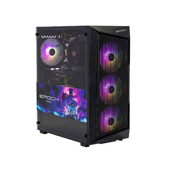 Računalo EPOCH Gaming PC Galaxia / Ryzen 5 5600, 16GB DDR4, 1TB SSD NVMe, nVidia GeForce RTX 4060 8GB, WiFi, bez OS, crno